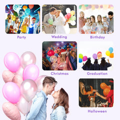 SPLAKS purple balloon pump in use at a birthday party.
