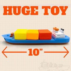 SplashEZ cargo ship floating in bath inspires imaginative water play