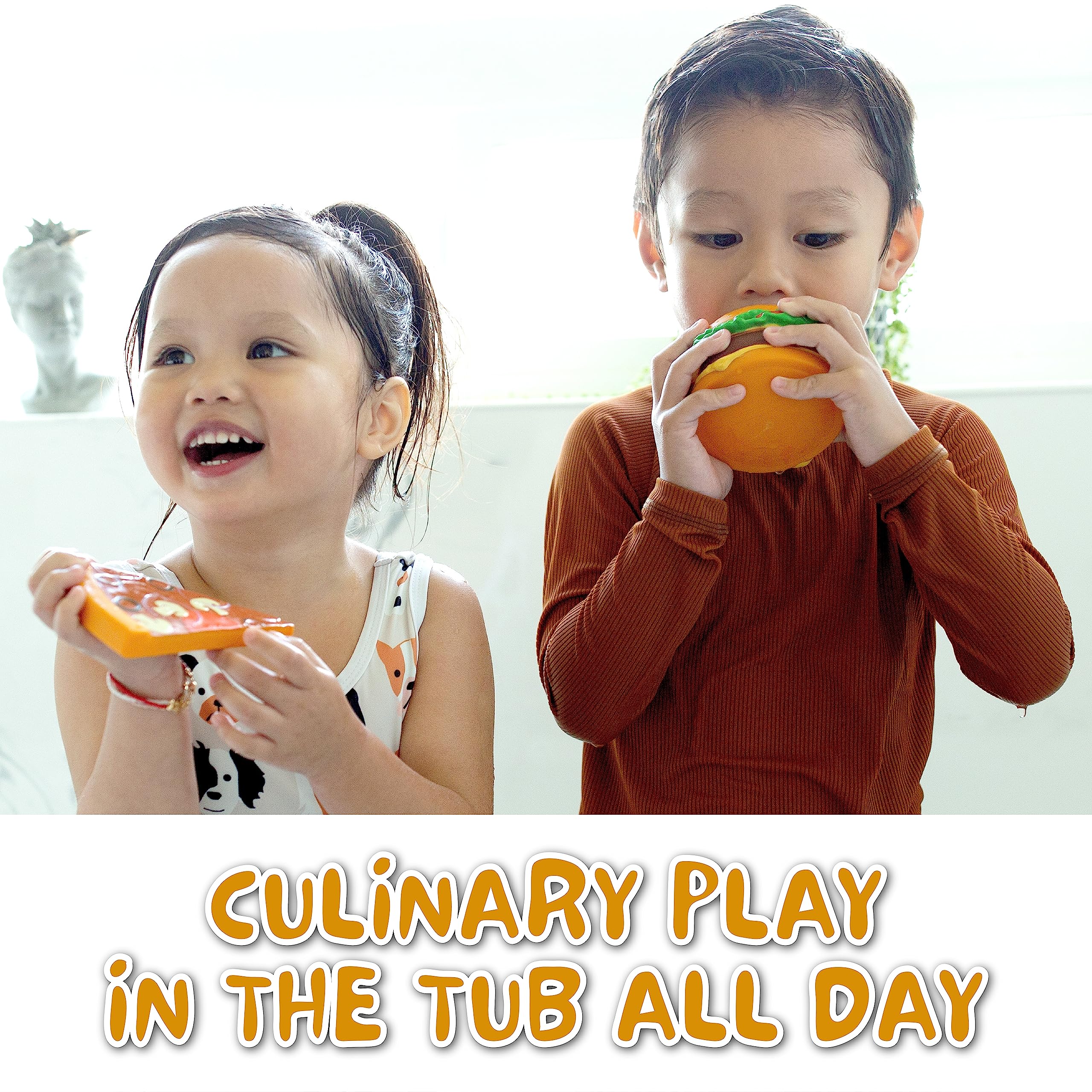 SplashEZ taco bath toy supports sensory exploration and odor-free drying