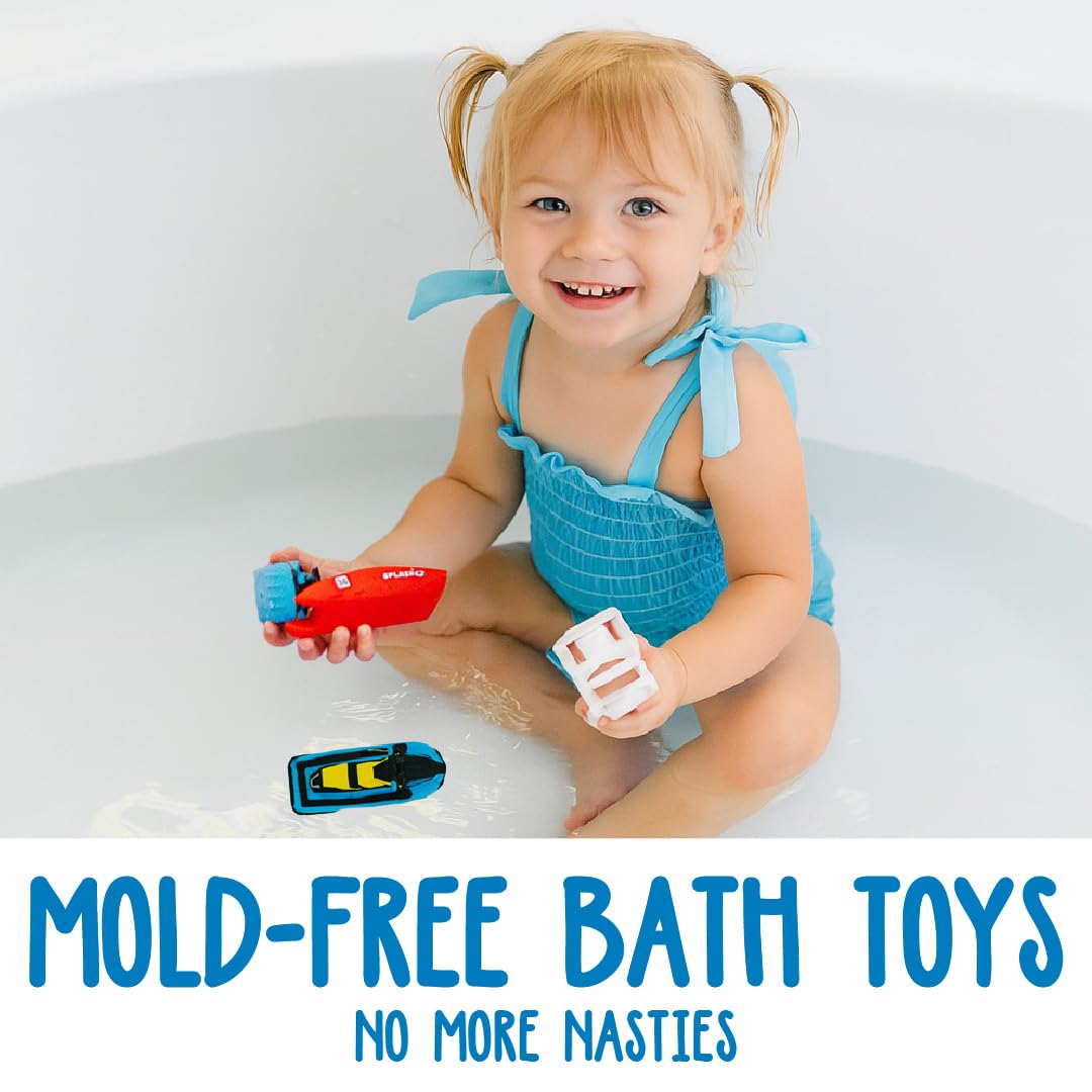 SplashEZ Yacht bath boat with bold colors for engaging tub adventures.