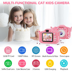 SplashNSpray Kids Camera front view for selfies and friends photos.