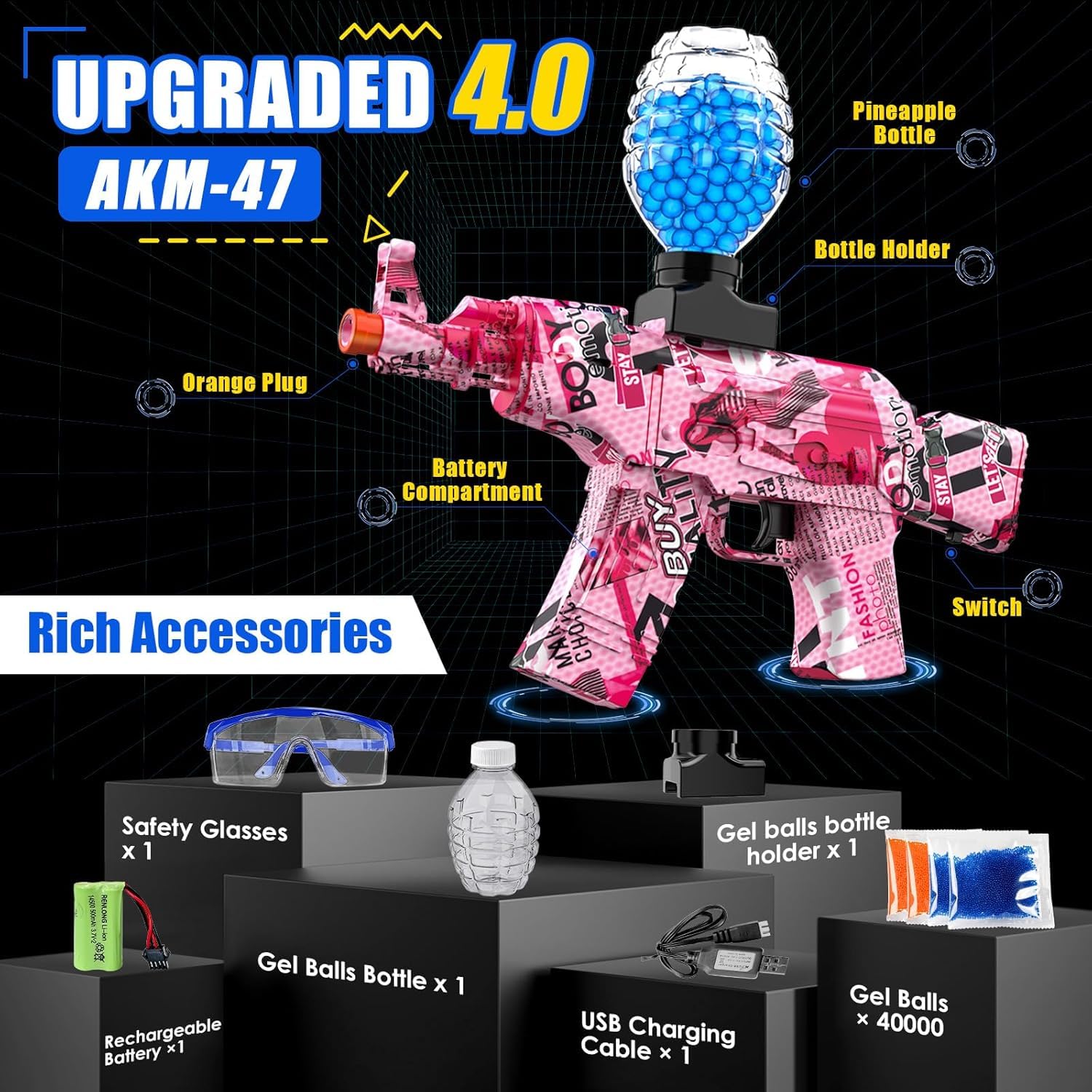 Splat Gun high-capacity magazine supports longer action without frequent reloading