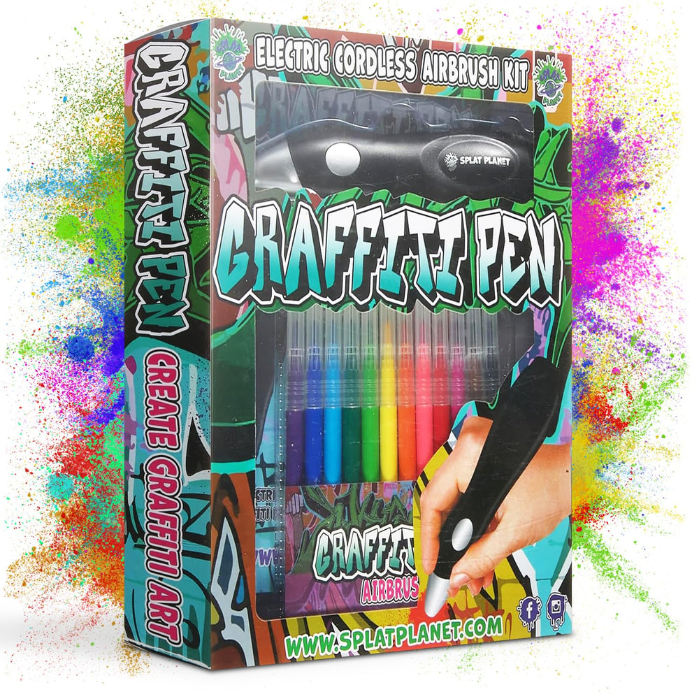 Splat Planet stencil pack with four sheets sparks design ideas.