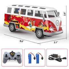Spobot bus features manual door action for interactive opening