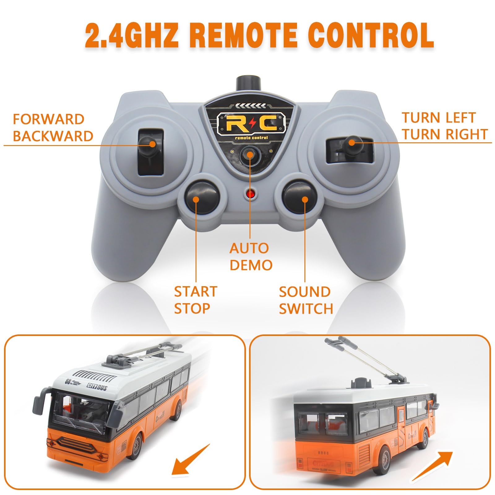 Spobot remote control bus durability image shows resilient ABS metal construction