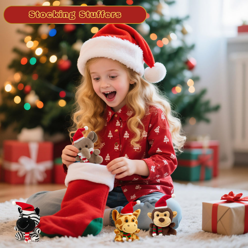 Spoilu white tiger plush 6.1-inch, gentle tree decorations companion for storytelling.