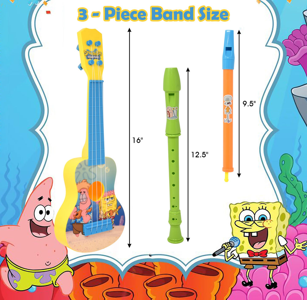 SpongeBob SquarePants recorder toy helps develop hand-eye coordination during play.