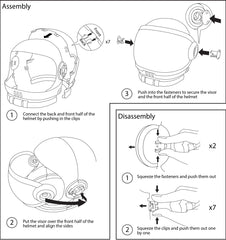 Spooktacular Creations Astronaut Helmet in classroom scene supports imaginative role play.