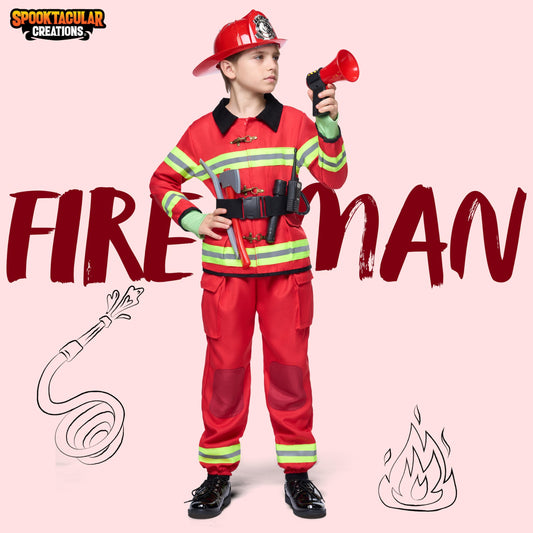 Spooktacular Creations kids firefighter pants for durable dress-up