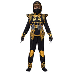 Spooktacular Creations Golden Ninja armour adds authentic detail without bulk.