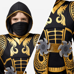 Spooktacular Creations Golden Ninja foam daggers add safe pretend weapons for battles.