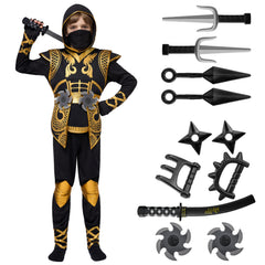 Spooktacular Creations Golden Ninja set for party photos and storytelling.