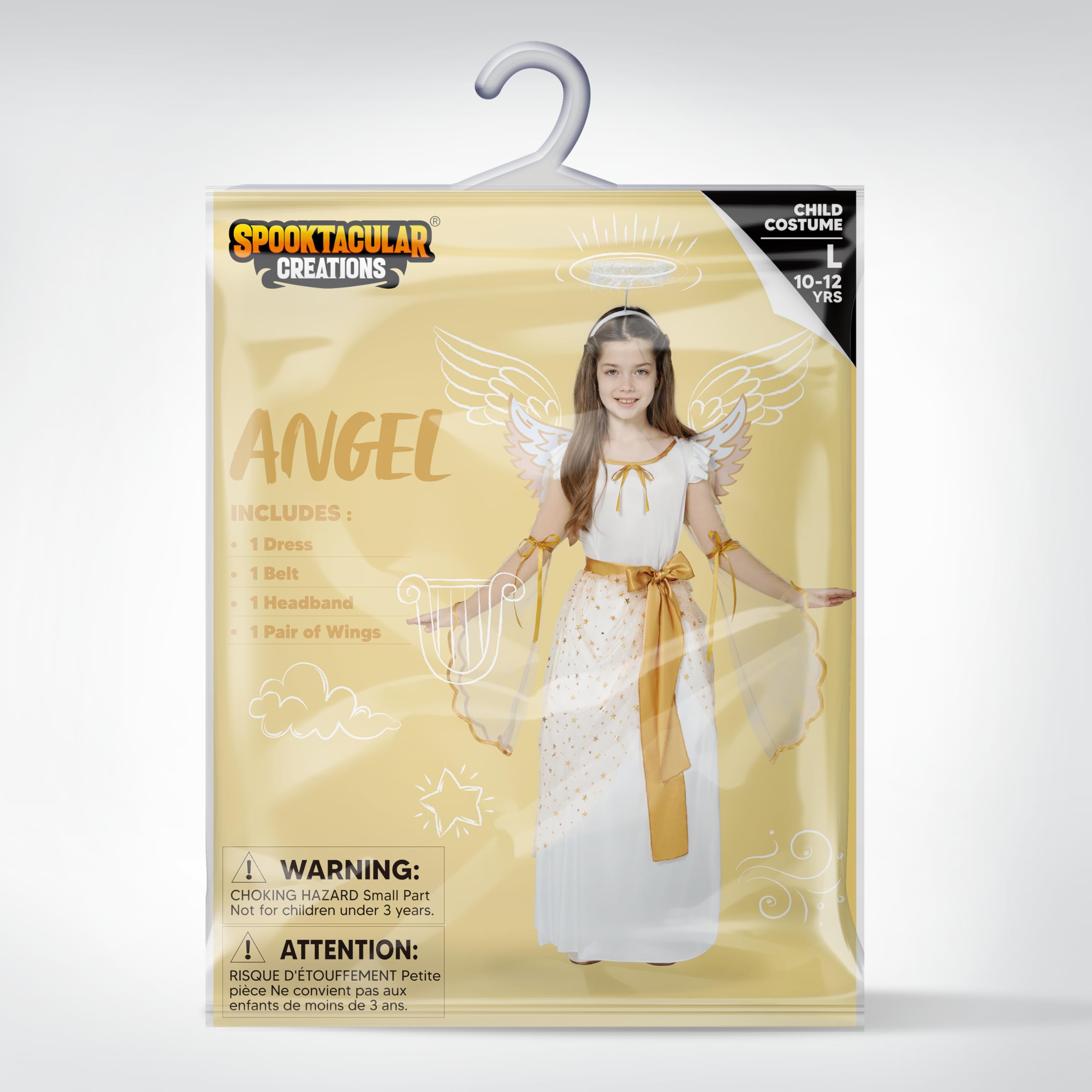 Spooktacular Creations satin top and mesh sleeves for a luxurious dress-up feel