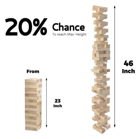 Sport Beats 54 wooden blocks close-up showing smooth edges and natural grain