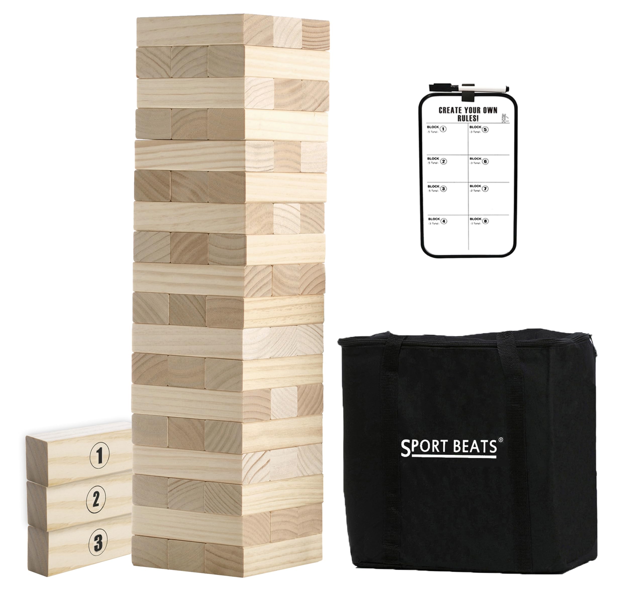 Sport Beats outdoor tower game setup for backyard fun and social play
