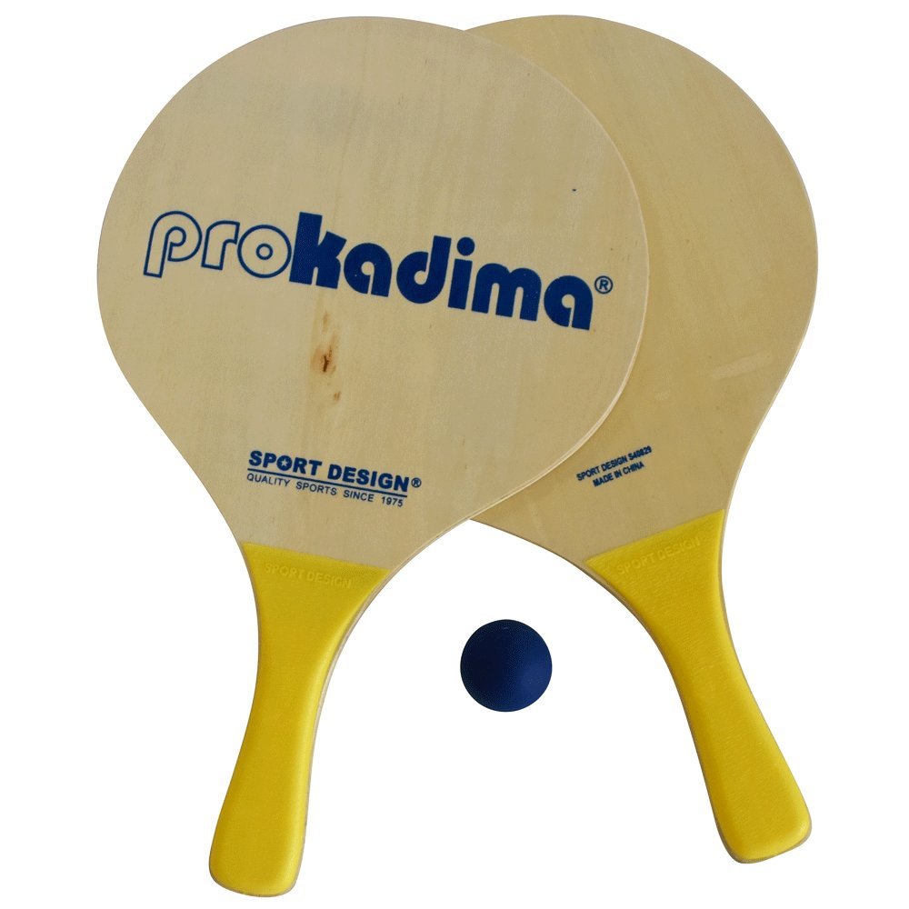 Sport Design Pro Kadima paddleball ball ready for action on sunny beach sessions