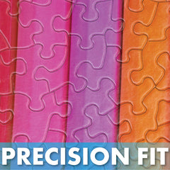 Springbok eco-friendly recycled board and soy-based inks for sustainable puzzling.