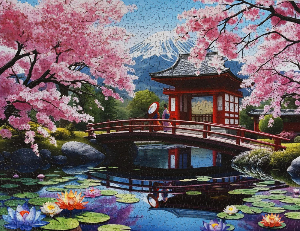 Springbok Haru in Japan: finished size 30x24 inches, ready to frame.