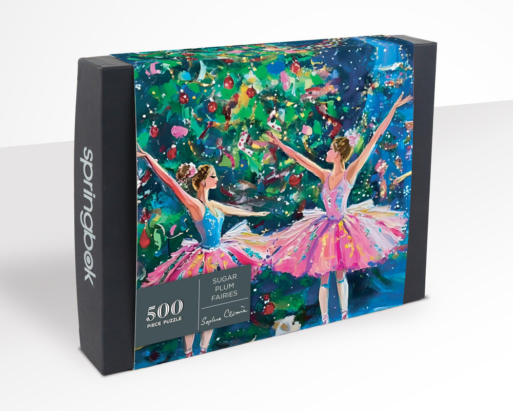 Ballerinas from Sugar Plum Fairies puzzle in a twinkling holiday setting for dance lovers