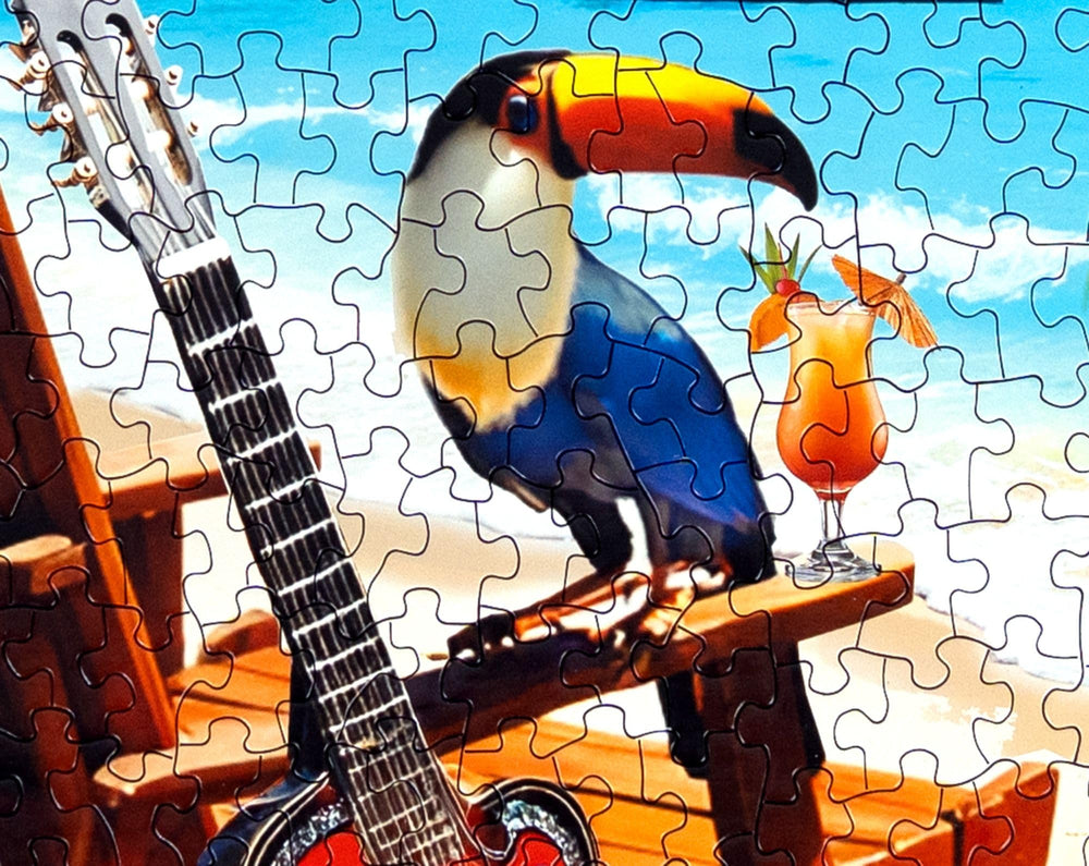 Springbok Tropical Paradise puzzle is proudly made in the USA, supporting quality craftsmanship and durable packaging.
