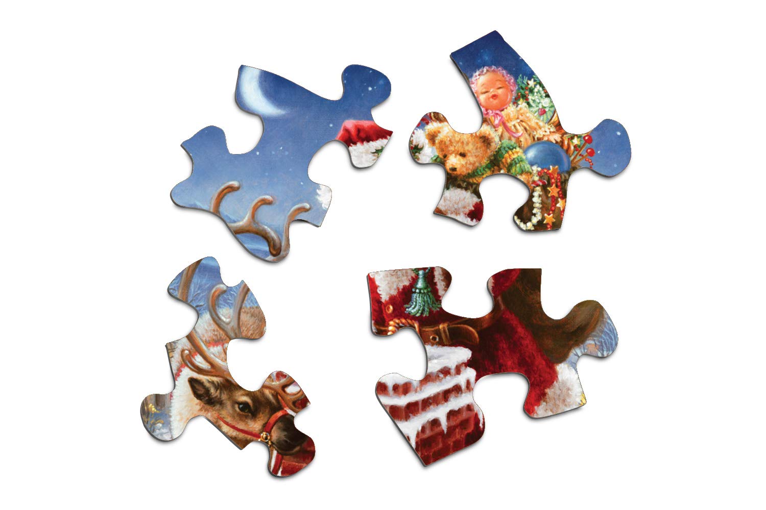 Springbok puzzle with unique interlocking cuts for a precise, frustration-free build.