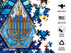 Springbok puzzle with vibrant colors for engaging viewing during assembly.