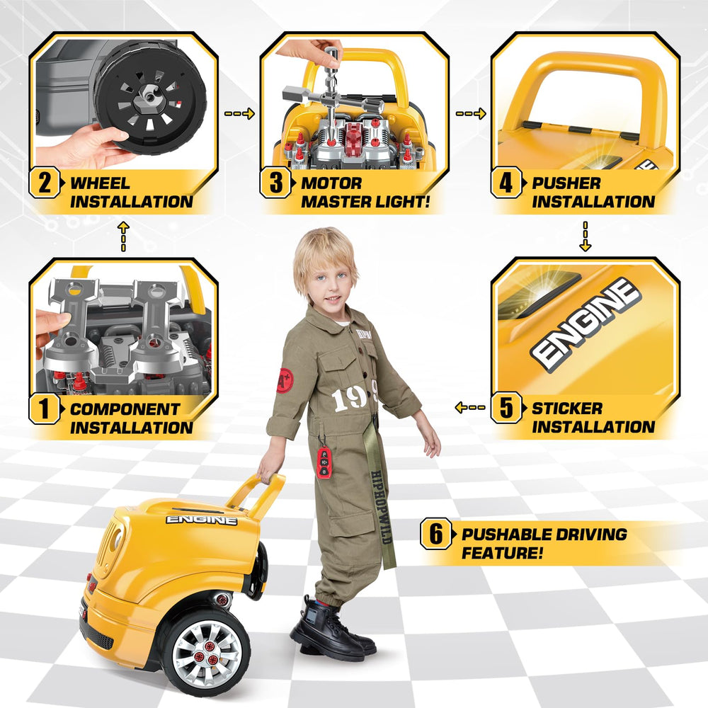 SpringFlower diy-stickers: customize engines and vehicles to boost creativity.
