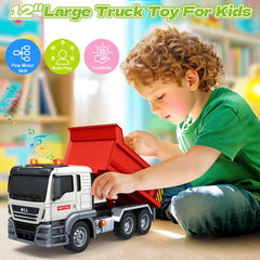 SpringFlower dump truck box highlights premium gift-ready packaging for birthdays.