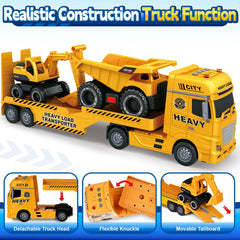 SpringFlower excavator arm rotating 360° for interactive digging play.