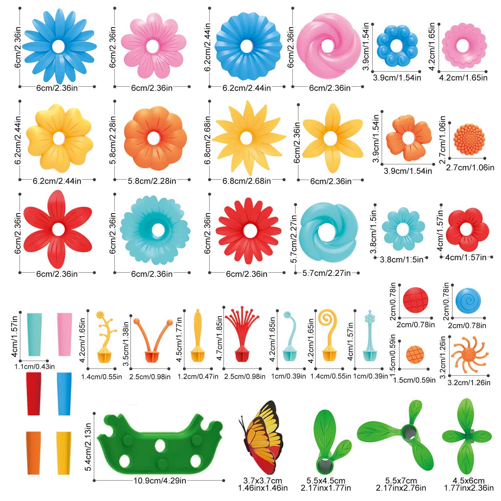 SpringFlower flowers set with vibrant colors for DIY garden displays.