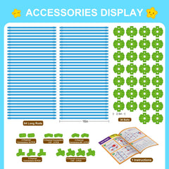 Large fort concepts with SpringFlower kit for indoor or outdoor fun.