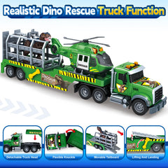 SpringFlower helicopter-lift-dino in flight for dynamic storytelling