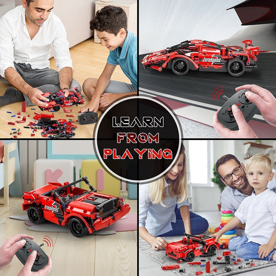 Kids build and race with SpringFlower building kit