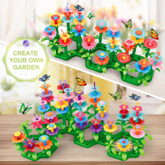Children playing with SpringFlower garden kit to spark pretend play.