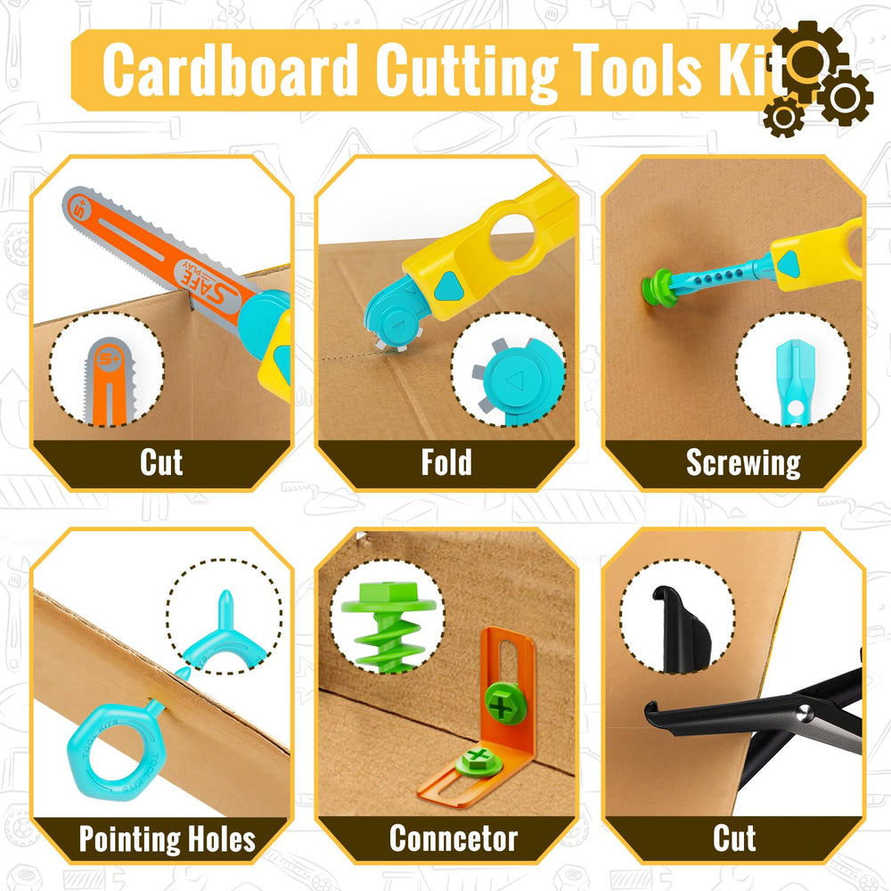 SpringFlower kid-friendly scissors and tool set for safe cutting.
