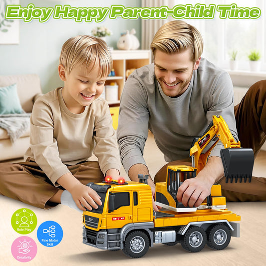 SpringFlower excavator toy with dig-action and realistic arm enhances interactive digging sessions.