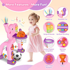 SpringFlower light-and-sound playset with elephant theme for sensory play.