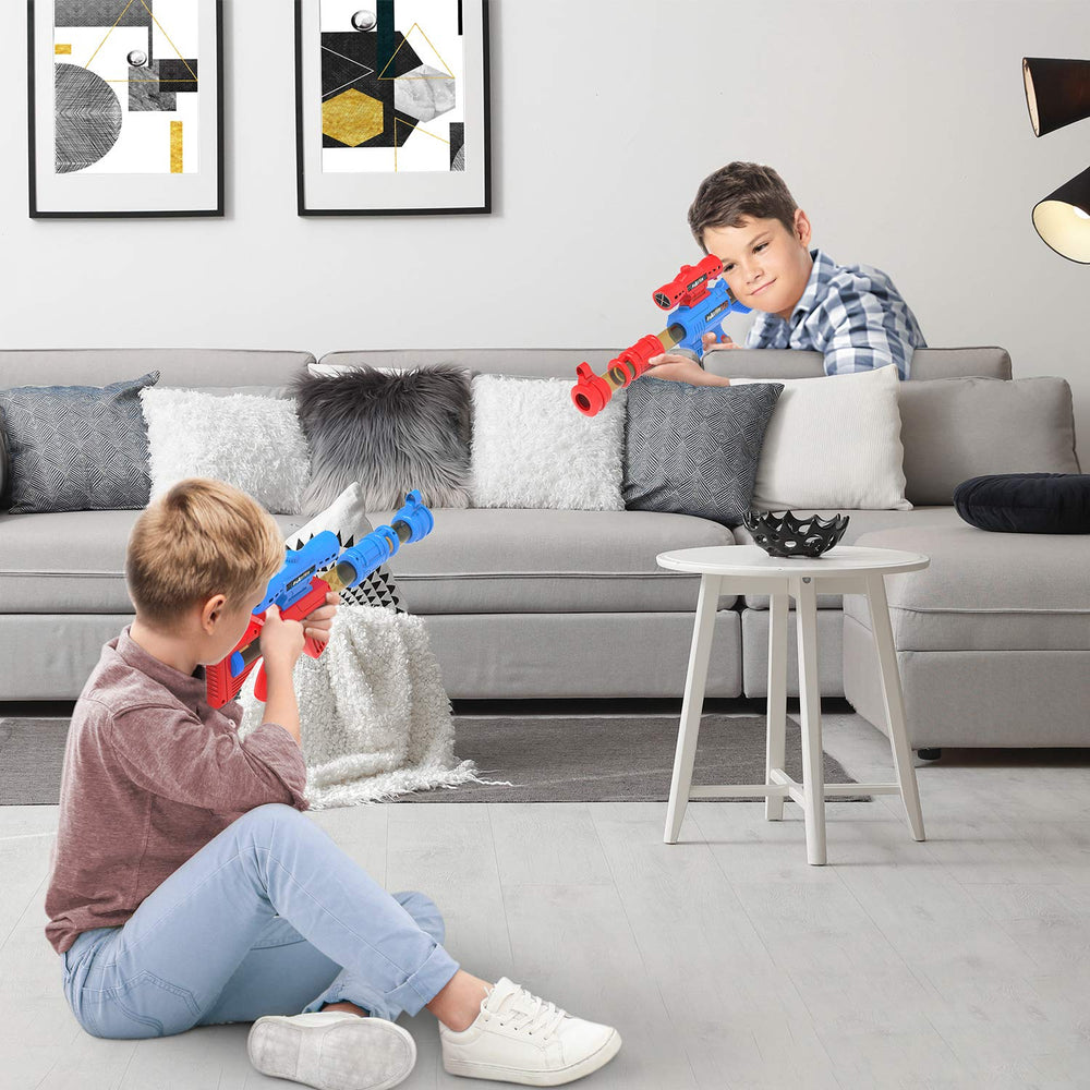 SpringFlower pump-and-fire action promotes active play and coordination.