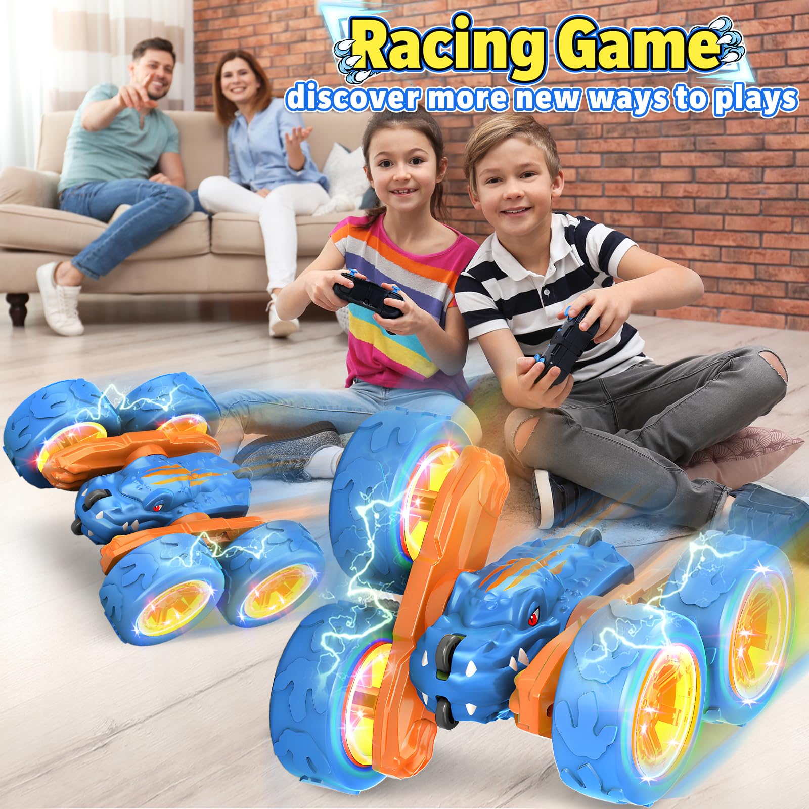 SpringFlower durable all-terrain car handles indoors and outdoors.