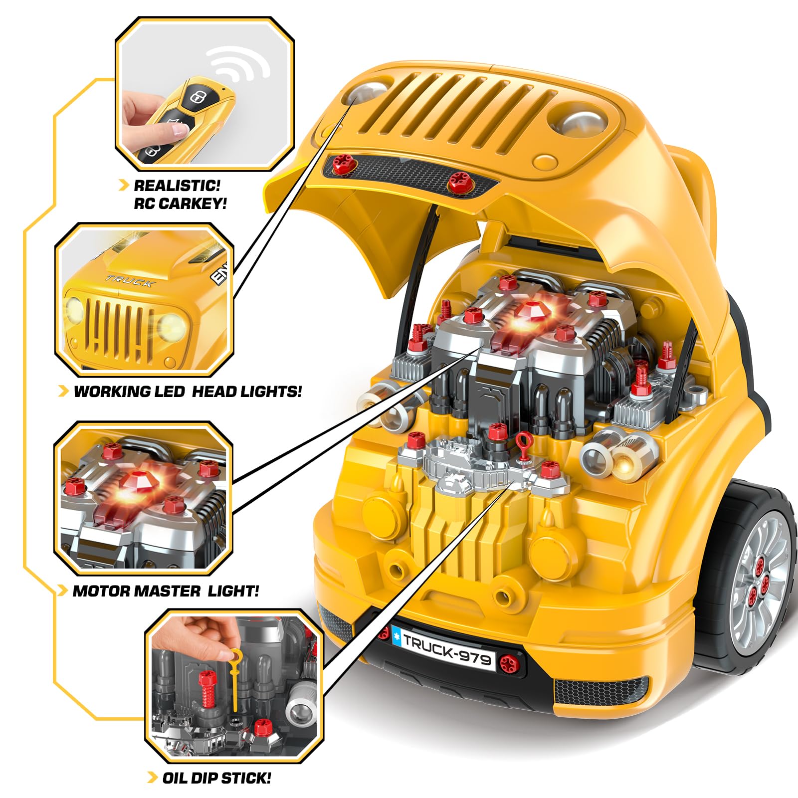 SpringFlower remote-control-car-key: interactive features like lock and alarm spark engagement.