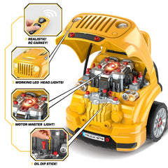 SpringFlower remote-control-car-key: interactive features like lock and alarm spark engagement.