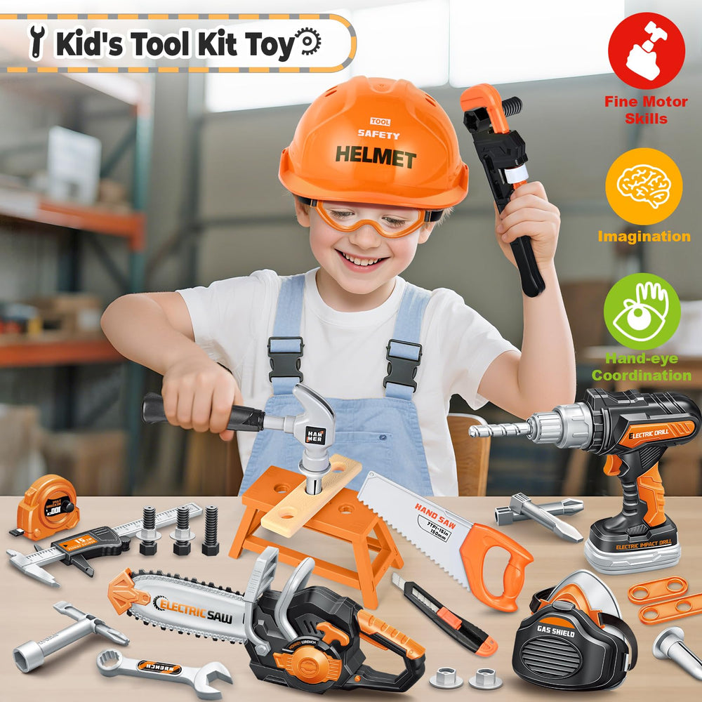 SpringFlower screwdrivers and wrench set encourages sequence-based tasks and coordination.