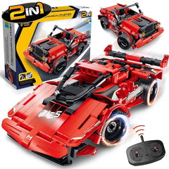 SpringFlower stem building blocks 2in1 car for creative play