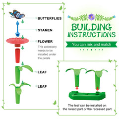 SpringFlower STEM toy promoting building, sorting, and fine motor skills.