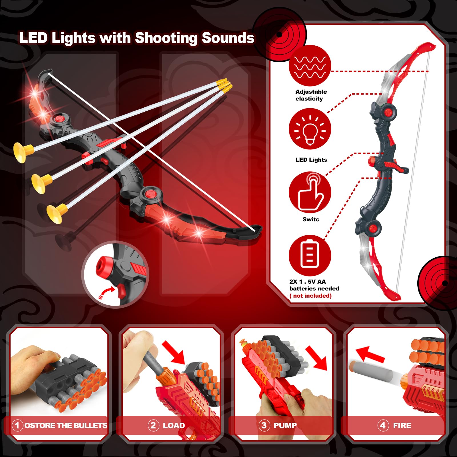 SpringFlower suction cup arrows attach firmly to targets.