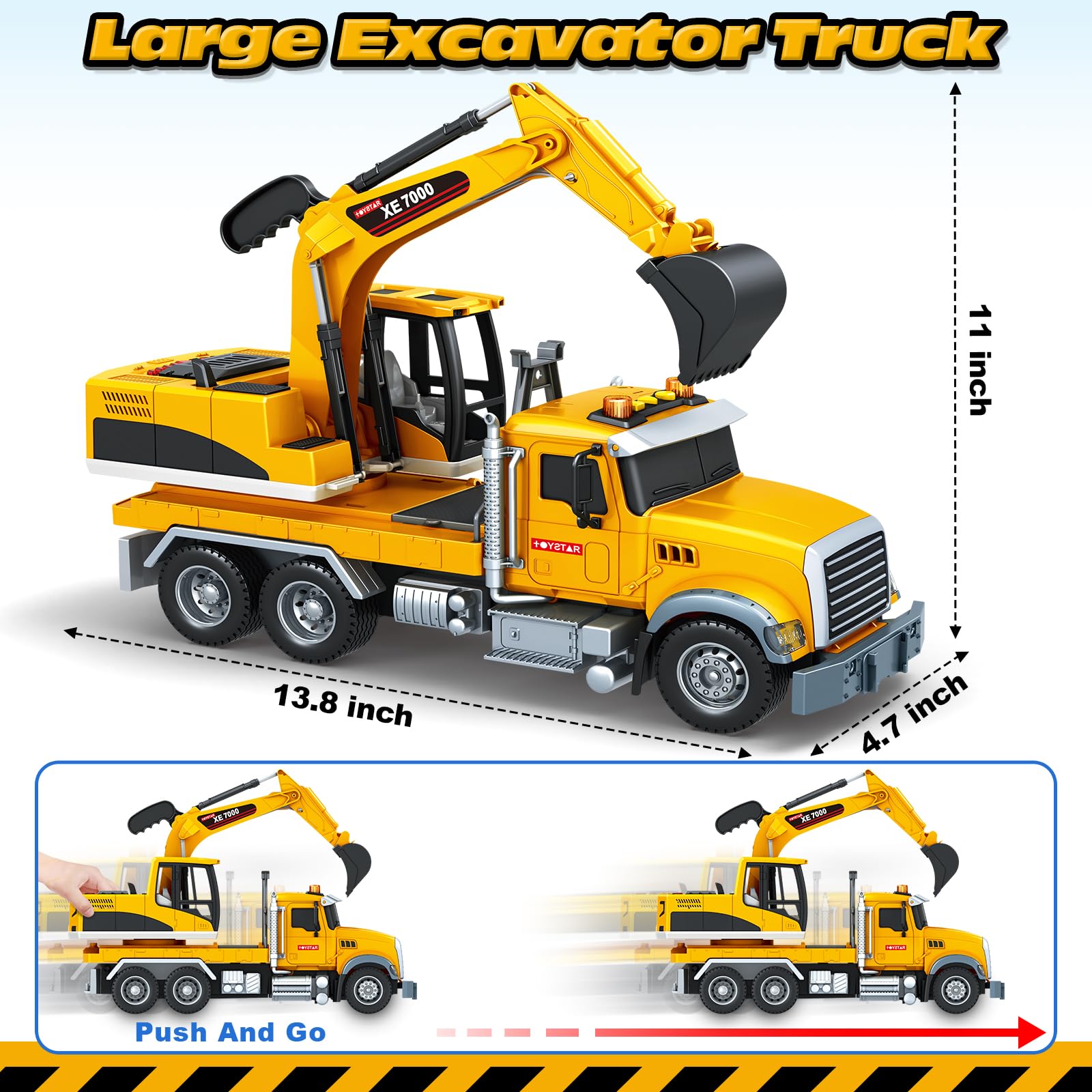 SpringFlower truck emits engaging sounds and lights during play.