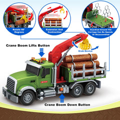 SpringFlower crane grab feature allows kids to extend and rotate timber, boosting fine motor control.