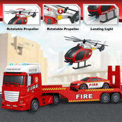 SpringFlower helicopter attachment beside the truck for rescue adventures.
