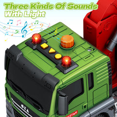 SpringFlower truck toy lights and sounds button creates engaging action moments.