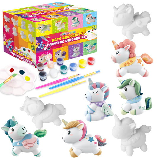 SpringFlower Unicorn Painting Kit with 8 figures inspires imaginative, hands-on art